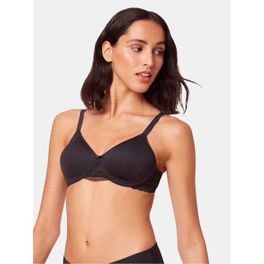 Triumph Biustonosz z fiszbiną Modern Lace 10215960 Czarny ze sklepu MODIVO w kategorii Biustonosze - zdjęcie 182711681