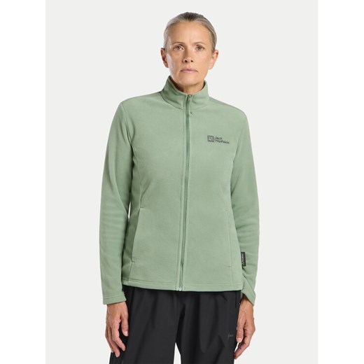 Jack Wolfskin Polar Taunus Fz 1711391 Zielony Regular Fit ze sklepu MODIVO w kategorii Bluzy damskie - zdjęcie 182711722