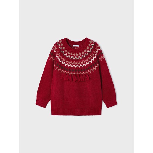 Mayoral Sweter 4.307 Czerwony Regular Fit ze sklepu MODIVO w kategorii Swetry dziewczęce - zdjęcie 182711743