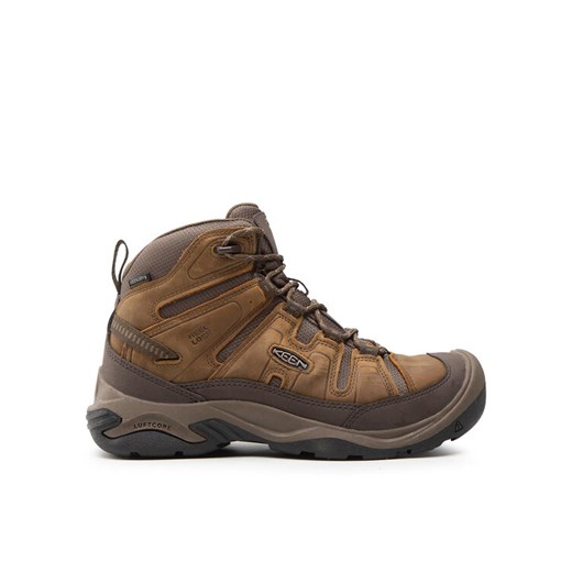 Keen Trekkingi Circadia Mid Wp 1026769 Brązowy ze sklepu MODIVO w kategorii Buty trekkingowe męskie - zdjęcie 182711811