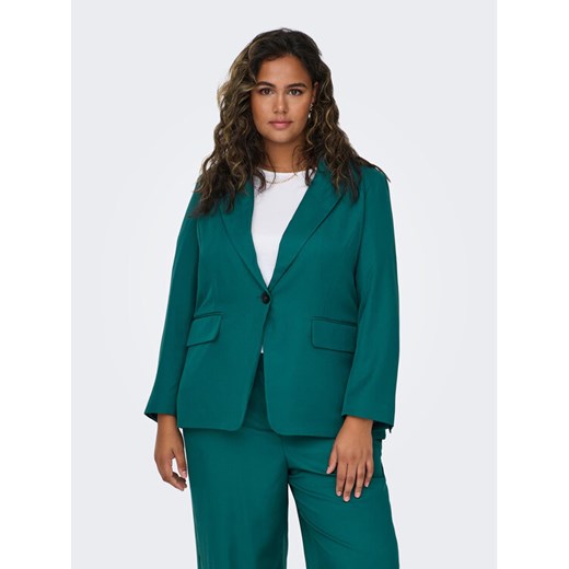 ONLY Carmakoma Marynarka New Frey 15306759 Zielony Regular Fit ze sklepu MODIVO w kategorii Marynarki damskie - zdjęcie 182711864