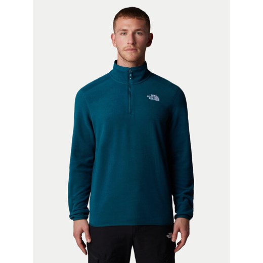 The North Face Polar Glacier NF0A855W Granatowy Regular Fit ze sklepu MODIVO w kategorii Bluzy męskie - zdjęcie 182711902