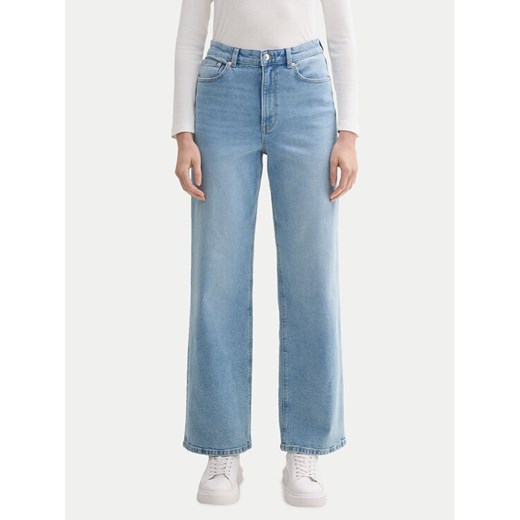 Tom Tailor Denim Jeansy 1045942 Niebieski Wide Leg ze sklepu MODIVO w kategorii Jeansy damskie - zdjęcie 182711912
