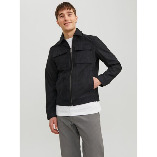 Jack&Jones Kurtka z imitacji skóry 12213082 Czarny Regular Fit ze sklepu MODIVO w kategorii Kurtki męskie - zdjęcie 182711980