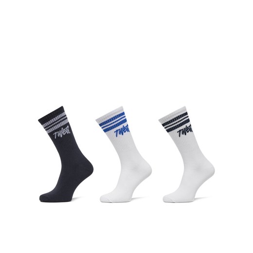 Jack&Jones Zestaw 3 par wysokich skarpet męskich Jactwes 12268711 Biały ze sklepu MODIVO w kategorii Skarpetki męskie - zdjęcie 182711992