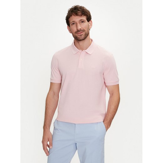 Boss Polo Pallas 50468301 Różowy Regular Fit ze sklepu MODIVO w kategorii T-shirty męskie - zdjęcie 182712112