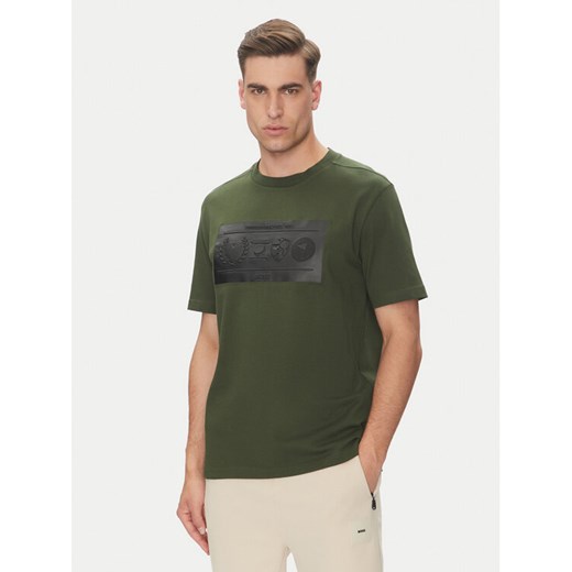 BOSS T-Shirt 50538112 Zielony Regular Fit ze sklepu MODIVO w kategorii T-shirty męskie - zdjęcie 182712113
