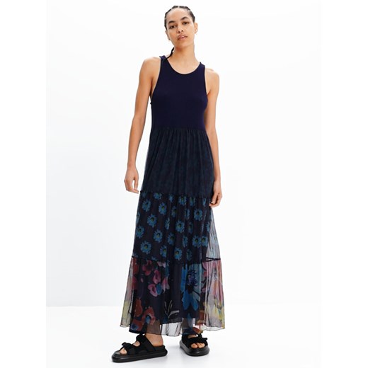 Desigual Sukienka codzienna Dudas 23SWVK90 Granatowy Regular Fit ze sklepu MODIVO w kategorii Sukienki - zdjęcie 182712120