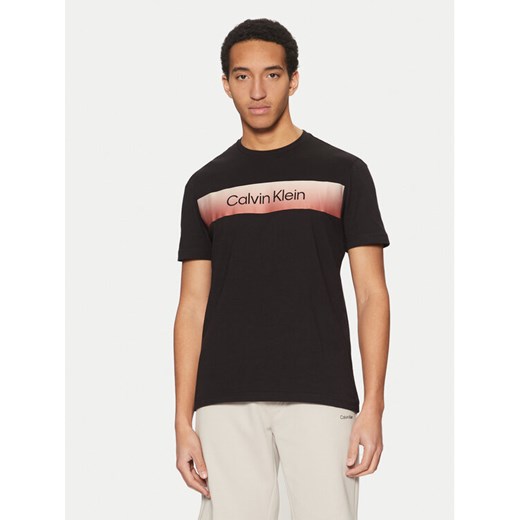 Calvin Klein T-Shirt K10K114163 Czarny Regular Fit ze sklepu MODIVO w kategorii T-shirty męskie - zdjęcie 182712150