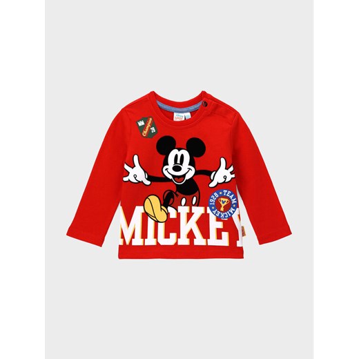 Original Marines Bluzka MICKEY MOUSE DCAV0617NM Czerwony Regular Fit ze sklepu MODIVO w kategorii T-shirty chłopięce - zdjęcie 182712264