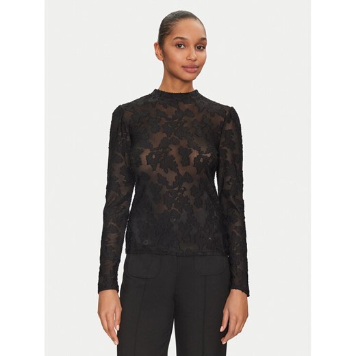 Morgan Bluzka 251-TEVORA Czarny Slim Fit ze sklepu MODIVO w kategorii Bluzki damskie - zdjęcie 182712291