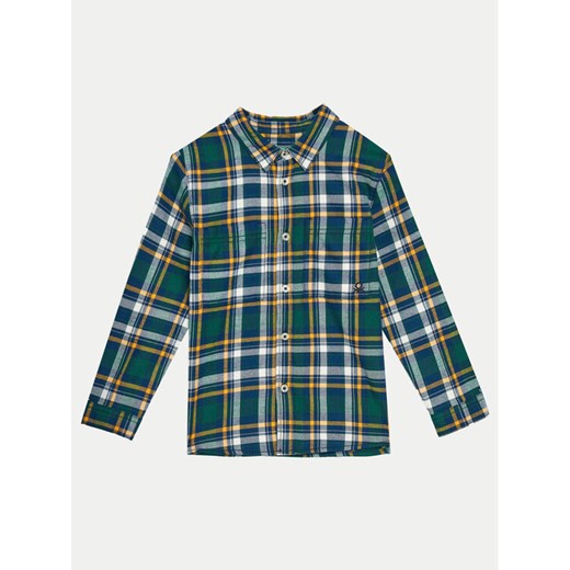 United Colors Of Benetton Koszula 5LQHGQ024 Zielony Relaxed Fit ze sklepu MODIVO w kategorii Koszule chłopięce - zdjęcie 182712511