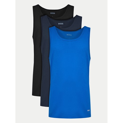 Boss Komplet 3 tank topów 50517863 Kolorowy Regular Fit ze sklepu MODIVO w kategorii T-shirty męskie - zdjęcie 182712541