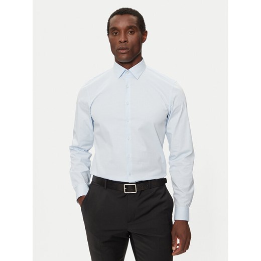 Calvin Klein Koszula K10K113524 Błękitny Slim Fit ze sklepu MODIVO w kategorii Koszule męskie - zdjęcie 182712614