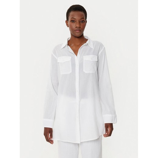 LAUREN RALPH LAUREN Koszula 20501076 Biały Regular Fit ze sklepu MODIVO w kategorii Koszule damskie - zdjęcie 182712632