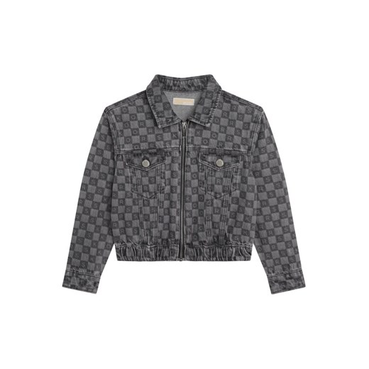 MICHAEL KORS KIDS Kurtka jeansowa R16119 S Szary Regular Fit ze sklepu MODIVO w kategorii Kurtki dziewczęce - zdjęcie 182712650