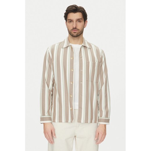 Marc O'Polo Koszula 522 7348 74184 Beżowy Relaxed Fit ze sklepu MODIVO w kategorii Koszule męskie - zdjęcie 182712694