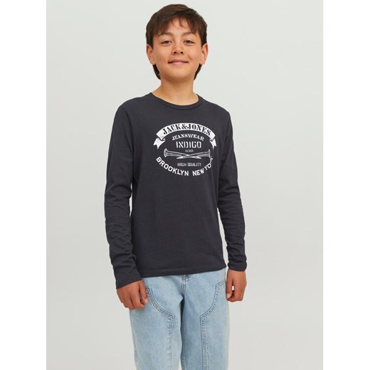 Jack&Jones Junior Bluzka 12237416 Czarny Regular Fit ze sklepu MODIVO w kategorii T-shirty chłopięce - zdjęcie 182712744