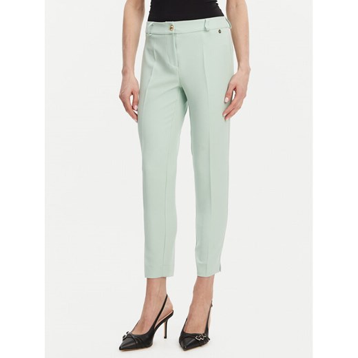 Maryley Spodnie materiałowe 25EB52Z/M24/43SP Zielony Regular Fit ze sklepu MODIVO w kategorii Spodnie damskie - zdjęcie 182712832