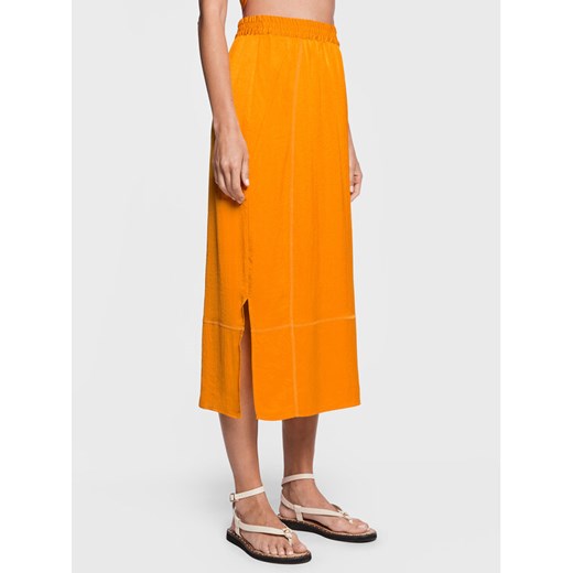 American Vintage Spódnica midi Widland WID13CE23 Pomarańczowy Regular Fit ze sklepu MODIVO w kategorii Spódnice - zdjęcie 182713011