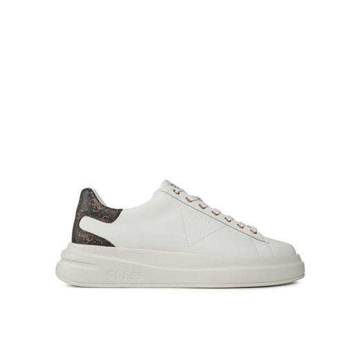 Guess Sneakersy Elba FMPVIB LEA12 Biały ze sklepu MODIVO w kategorii Buty sportowe męskie - zdjęcie 182713024