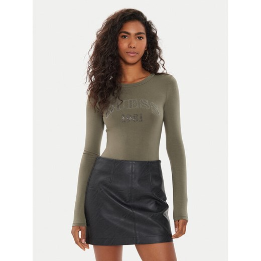 Guess Body Alexandra W4YP06 K68D2 Zielony Slim Fit ze sklepu MODIVO w kategorii Bluzki damskie - zdjęcie 182713034