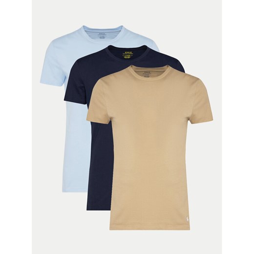 Polo Ralph Lauren Komplet 3 t-shirtów 714830304034 Kolorowy Slim Fit ze sklepu MODIVO w kategorii T-shirty męskie - zdjęcie 182713094