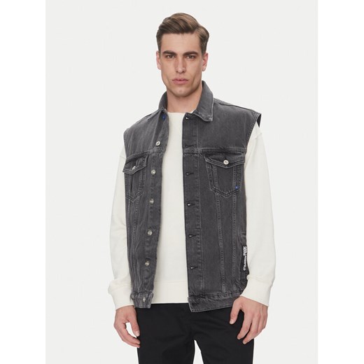 Karl Lagerfeld Jeans Kamizelka A2M14017 Szary Regular Fit ze sklepu MODIVO w kategorii Kamizelki męskie - zdjęcie 182713134