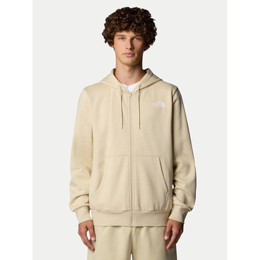 The North Face Bluza Simple Dome NF0A89FD Beżowy Regular Fit ze sklepu MODIVO w kategorii Bluzy męskie - zdjęcie 182713143