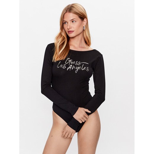 Guess Body W3YP54 J1314 Czarny Slim Fit ze sklepu MODIVO w kategorii Bluzki damskie - zdjęcie 182713174