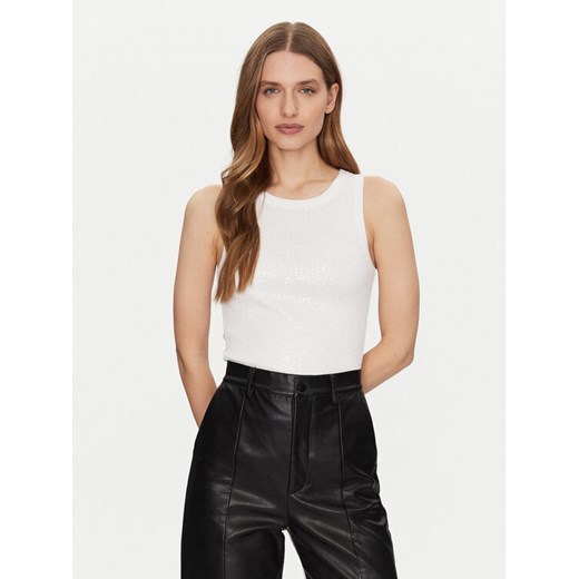 Guess Top W5GP06 KCS10 Biały Regular Fit ze sklepu MODIVO w kategorii Bluzki damskie - zdjęcie 182713200