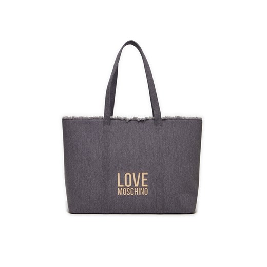 LOVE MOSCHINO Torebka JC4321PP0IKQ0765 Szary ze sklepu MODIVO w kategorii Torby Shopper bag - zdjęcie 182713201