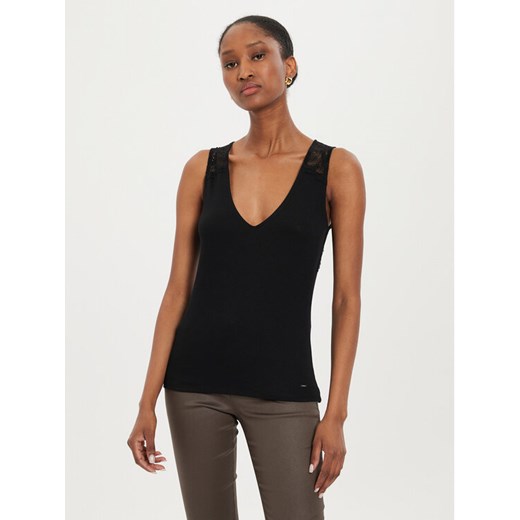 Morgan Top 242-DIOU Czarny Slim Fit ze sklepu MODIVO w kategorii Bluzki damskie - zdjęcie 182713263