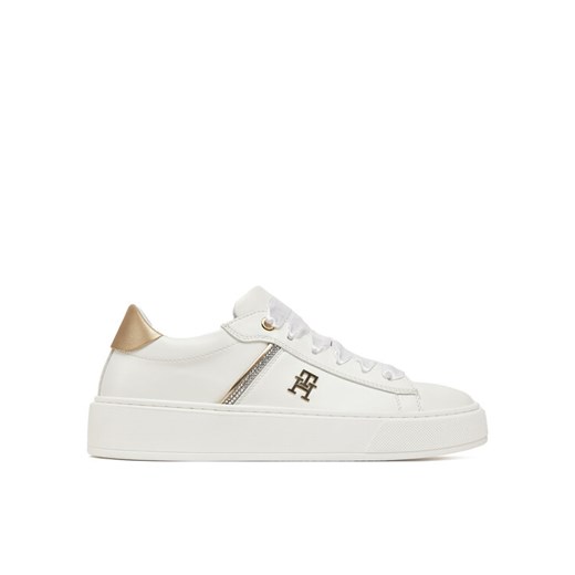 Tommy Hilfiger Sneakersy Low Cut Lace-Up Sneaker T4A9-33933-0206 S Biały ze sklepu MODIVO w kategorii Buty sportowe dziecięce - zdjęcie 182713342