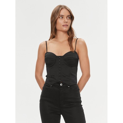 Guess Top W4RH17 WD1R2 Czarny Slim Fit ze sklepu MODIVO w kategorii Bluzki damskie - zdjęcie 182713351