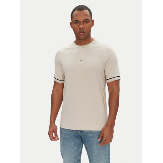 BOSS T-Shirt 50537846 Beżowy Regular Fit ze sklepu MODIVO w kategorii T-shirty męskie - zdjęcie 182713400