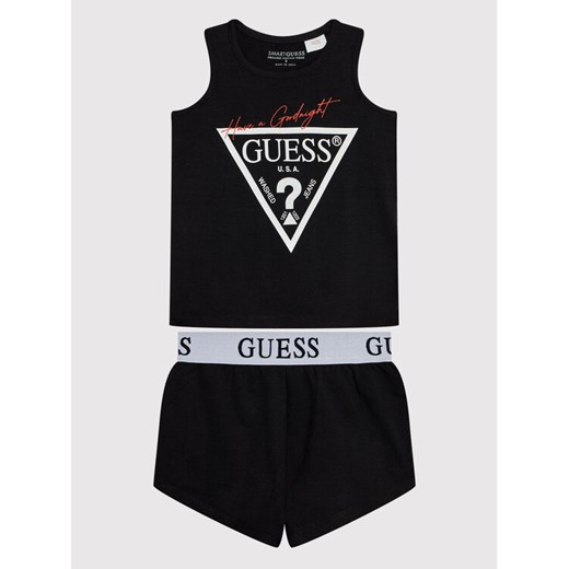 Guess Piżama J1BG00 J1311 Czarny Regular Fit ze sklepu MODIVO w kategorii Piżamy dziecięce - zdjęcie 182713421