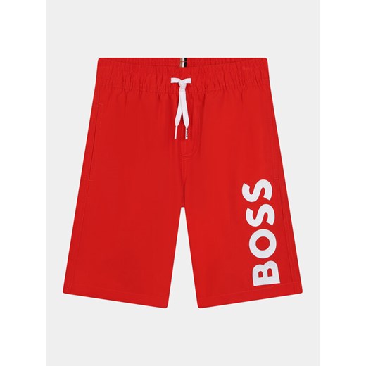 Boss Szorty kąpielowe J50662 M Czerwony Regular Fit ze sklepu MODIVO w kategorii Kąpielówki chłopięce - zdjęcie 182713464