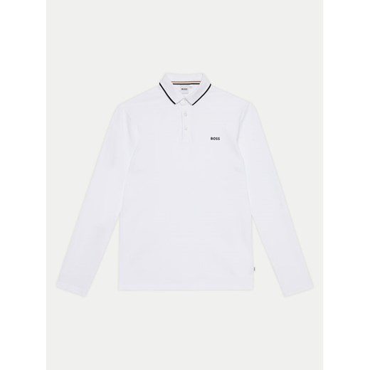 Boss Polo J51171 D Biały Regular Fit ze sklepu MODIVO w kategorii T-shirty chłopięce - zdjęcie 182713470