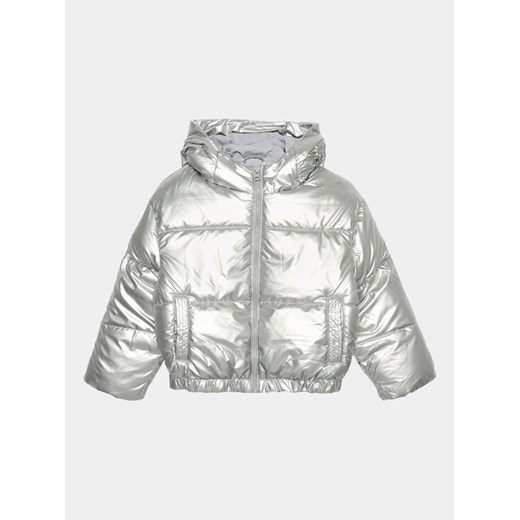United Colors Of Benetton Kurtka zimowa 22Z0CN02Q Srebrny Regular Fit ze sklepu MODIVO w kategorii Kurtki dziewczęce - zdjęcie 182713491