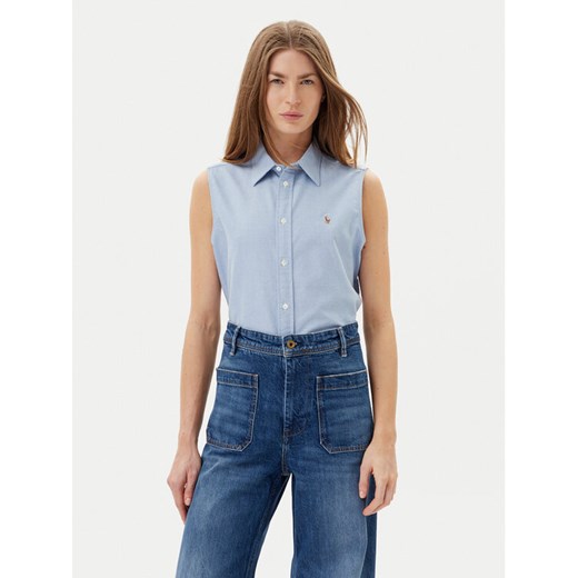 Polo Ralph Lauren Koszula 211968896002 Błękitny Classic Fit ze sklepu MODIVO w kategorii Koszule damskie - zdjęcie 182713593