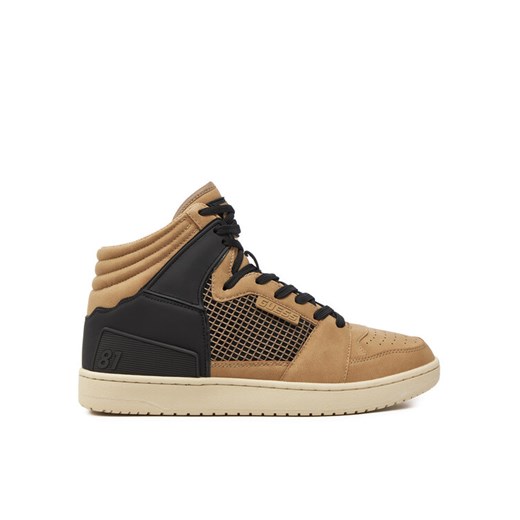 Guess Sneakersy Sava Mid FMTSAM FAB12 Brązowy Guess 44 MODIVO