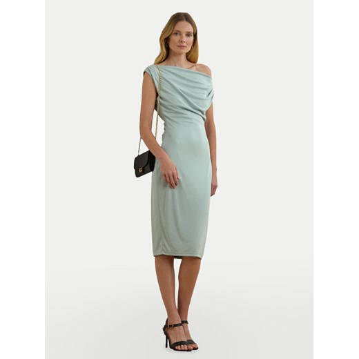 LAUREN RALPH LAUREN Sukienka koktajlowa 250964081001 Błękitny Slim Fit ze sklepu MODIVO w kategorii Sukienki - zdjęcie 182713722