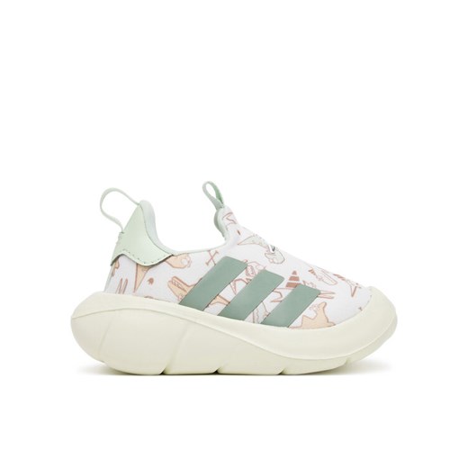 adidas Sneakersy Dino Monofit JI3895 Biały ze sklepu MODIVO w kategorii Buty sportowe dziecięce - zdjęcie 182713802