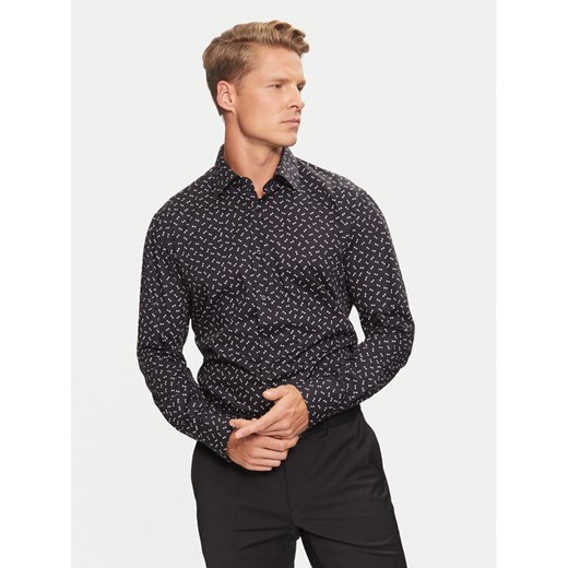Boss Koszula H-Joe 50527626 Czarny Slim Fit ze sklepu MODIVO w kategorii Koszule męskie - zdjęcie 182713864
