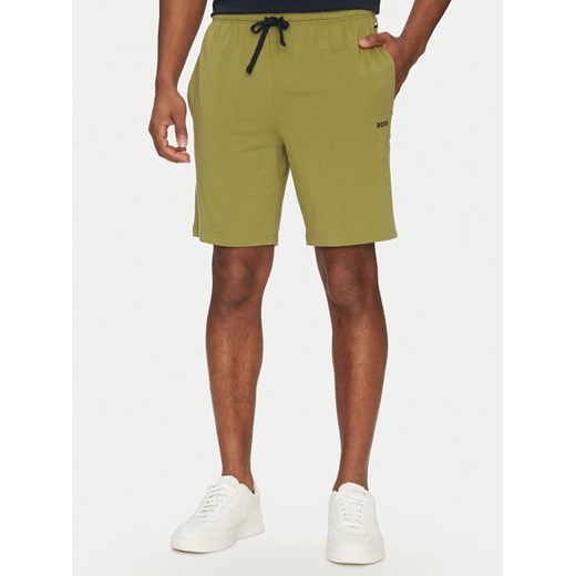 BOSS Szorty sportowe Mix&Match 50515314 Zielony Regular Fit S MODIVO