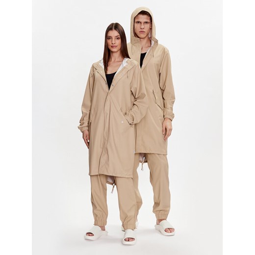Rains Kurtka przeciwdeszczowa 18140 Beżowy Casual Fit ze sklepu MODIVO w kategorii Kurtki damskie - zdjęcie 182713904