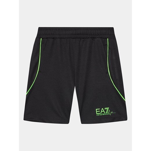 EA7 Emporio Armani Szorty kąpielowe 3DBS61 BJVFZ 1200 Czarny Regular Fit ze sklepu MODIVO w kategorii Kąpielówki chłopięce - zdjęcie 182713913