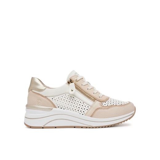 Remonte Sneakersy D0T14-81 Beżowy ze sklepu MODIVO w kategorii Buty sportowe damskie - zdjęcie 182713941