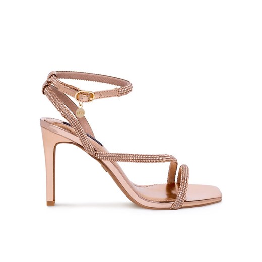 Nine West Sandały WFA2675-1 Złoty ze sklepu MODIVO w kategorii Sandały damskie - zdjęcie 182713943